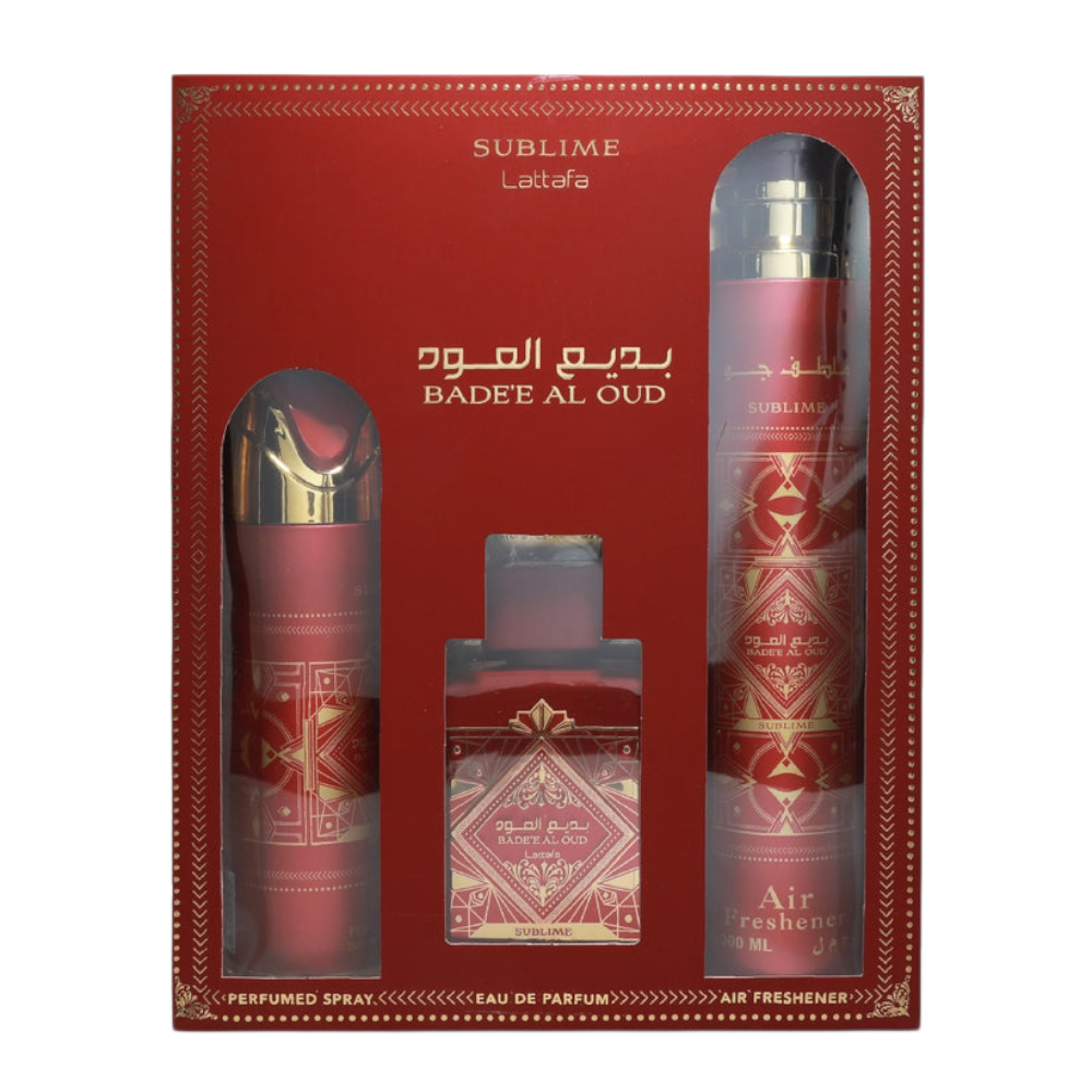 Lattafa Badee Al Oud Sublime – set cadou unisex Lattafa Badee Al Oud Sublime
