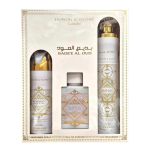 Lattafa Badee Al Oud Honor & Glory – set cadou 3 piese