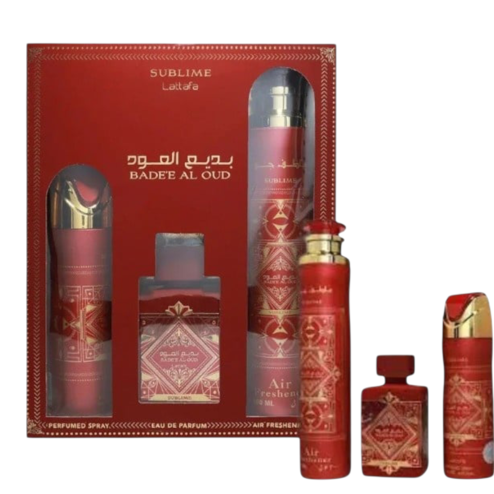 Lattafa Badee Al Oud Sublime – set cadou unisex Lattafa Badee Al Oud Sublime