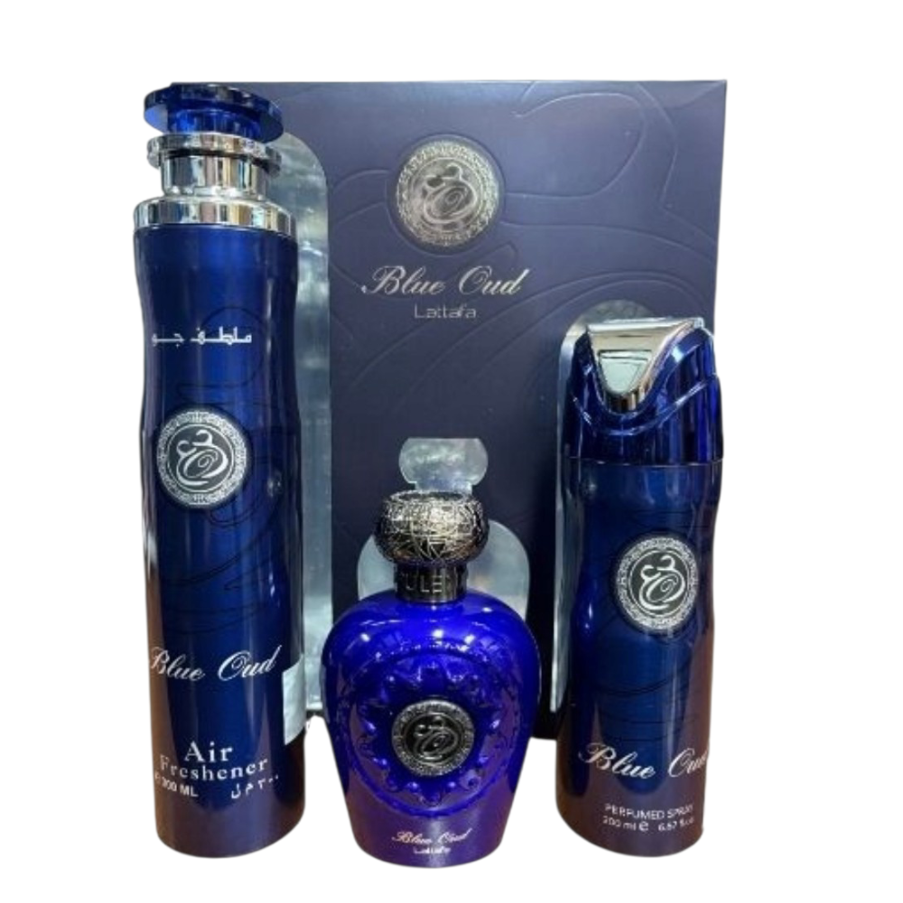Lattafa Blue Oud – parfum bărbați set cadou 100 ml Lattafa Blue Oud