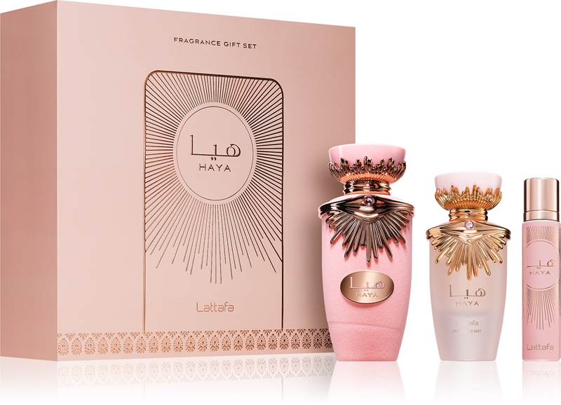 Lattafa Haya Set Cadou Femei – 3 Piese
